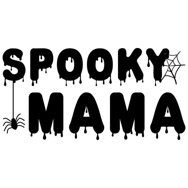 Strijkapplicatie Spooky mama