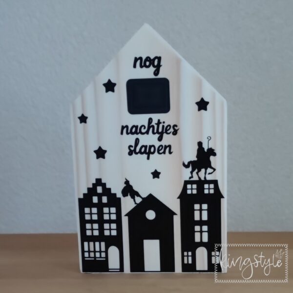 Houten huisje Aftellen naar Sinterklaas