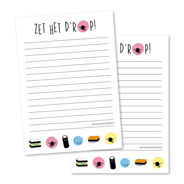 Notitieblok | Zet het d'rop