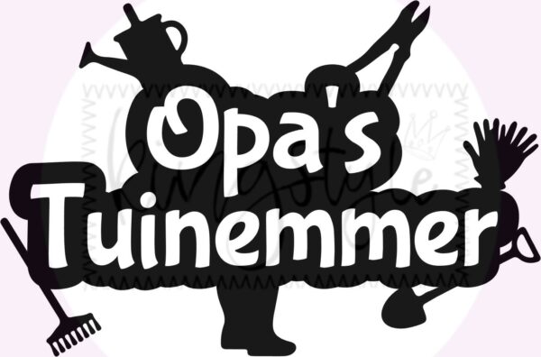 Sticker DIY | Opa's tuinemmer