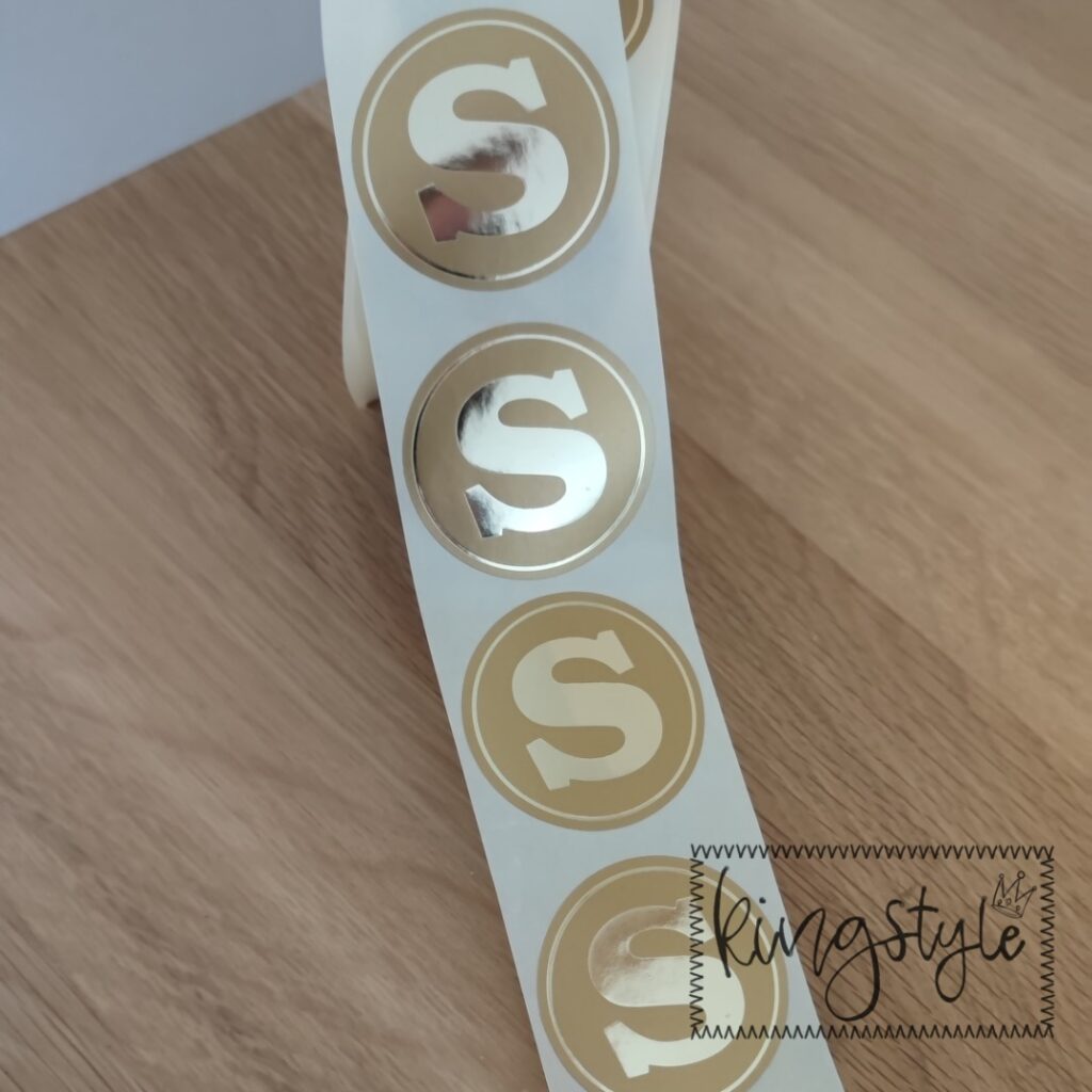 Stickers Sinterklaas Goud S