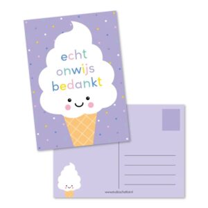 Kaart | echt onwijs bedankt