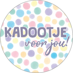 Sticker Kadootje voor jou